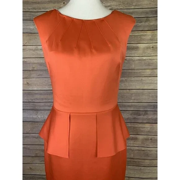 Nine West Womens 6 Dress Peplum Style Sleeveless - Picture 4 of 12